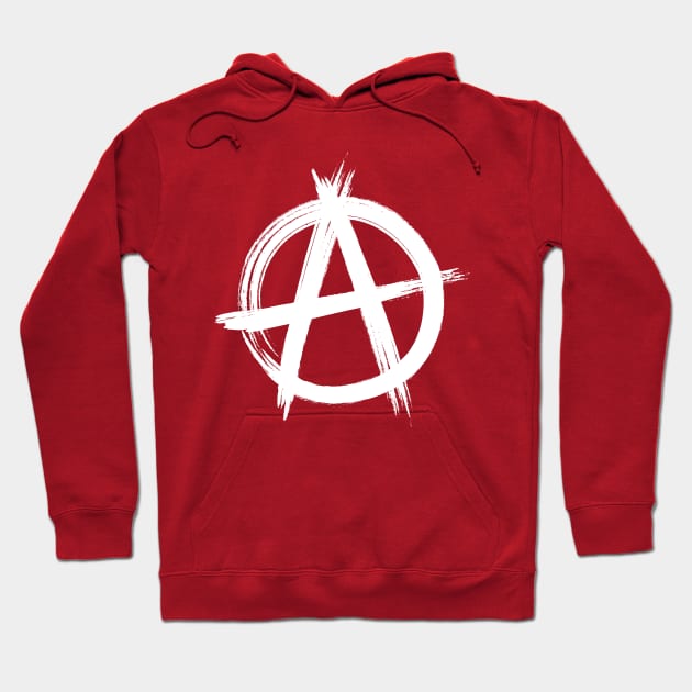 Circle-A Anarchy Symbol (dark t-shirt version) Hoodie by StrayCat